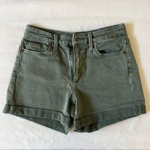 Women’s Universal Thread High-Rise Jean Shorts - Dusty Olive